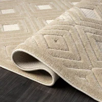 Alina Bel Geometric Indoor Outdoor Rectangular Area Rug