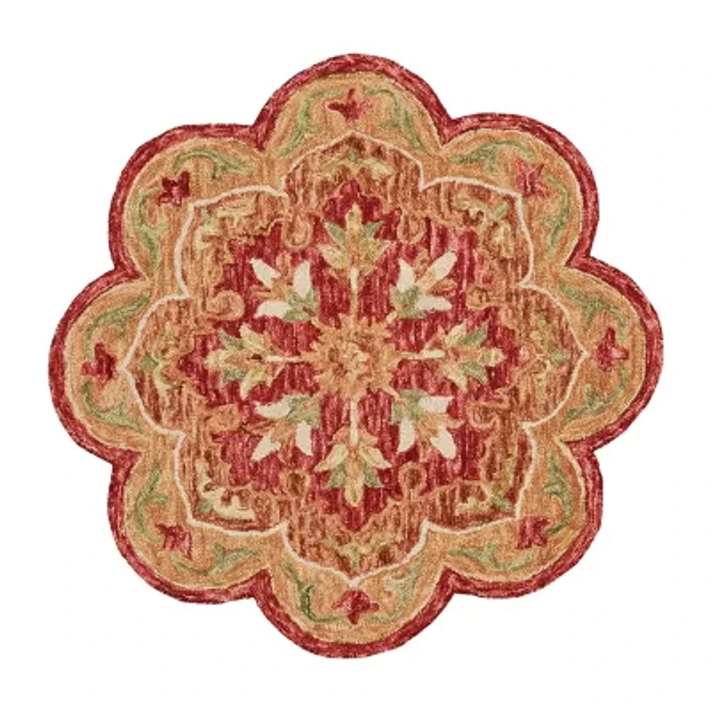 Sindy Bien Floral Hand Tufted Indoor Round Area Rug