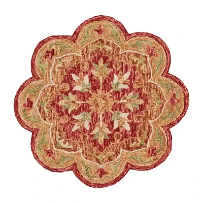 Sindy Bien Floral Hand Tufted Indoor Round Area Rug