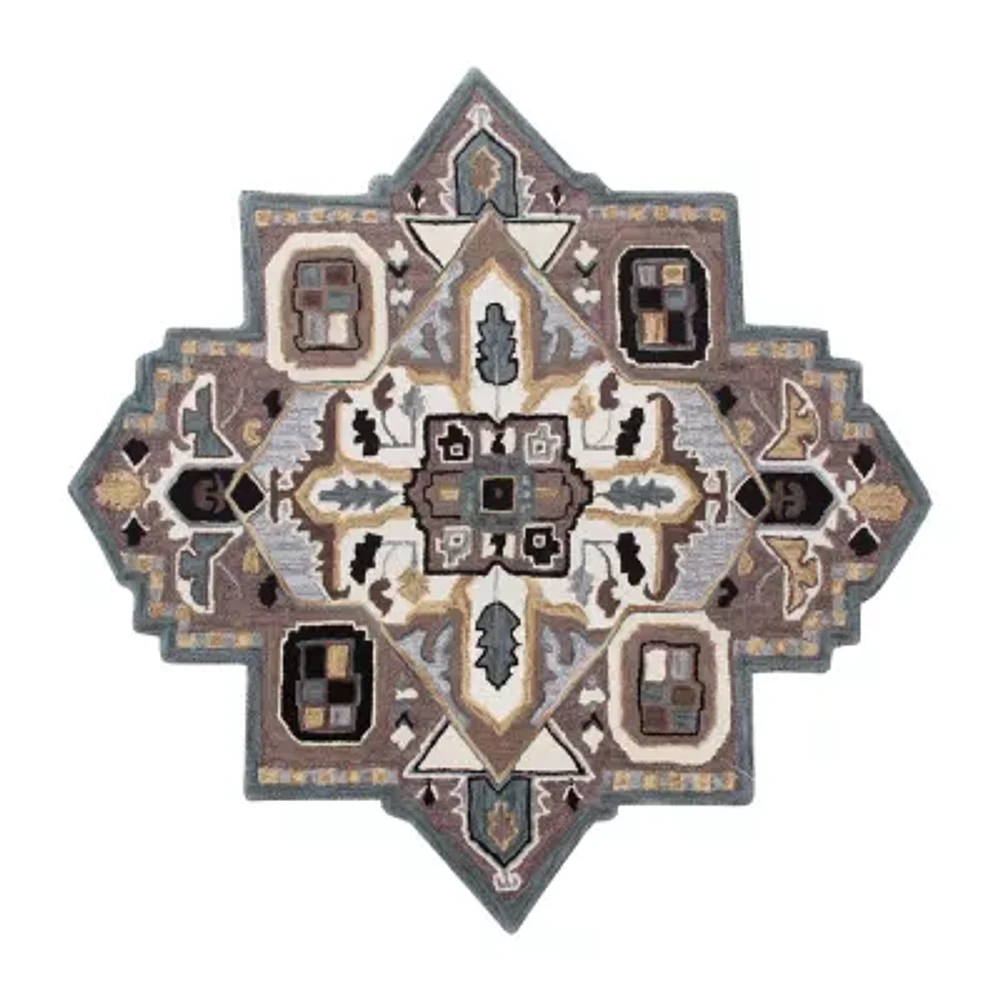 Shena Day Geometric Hand Tufted Indoor Star Area Rug