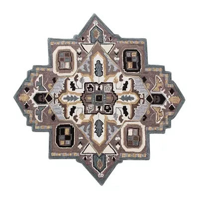 Shena Day Geometric Hand Tufted Indoor Star Area Rug