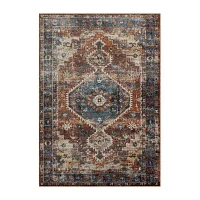 Leilani Iris Medallion Indoor Rectangular Area Rug