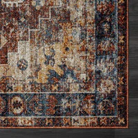 Leilani Iris Medallion Indoor Rectangular Area Rug