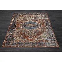 Leilani Iris Medallion Indoor Rectangular Area Rug