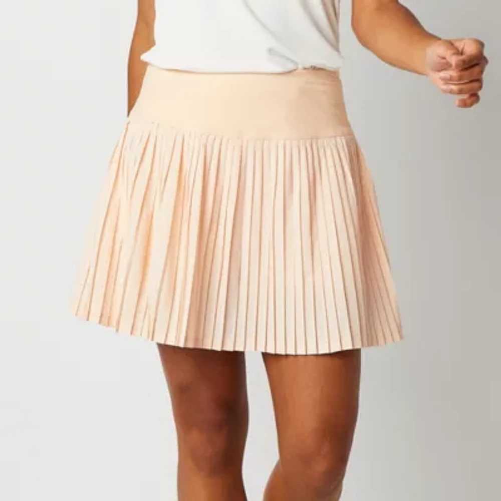 Stylus Womens Mid Rise Pleated Skirt