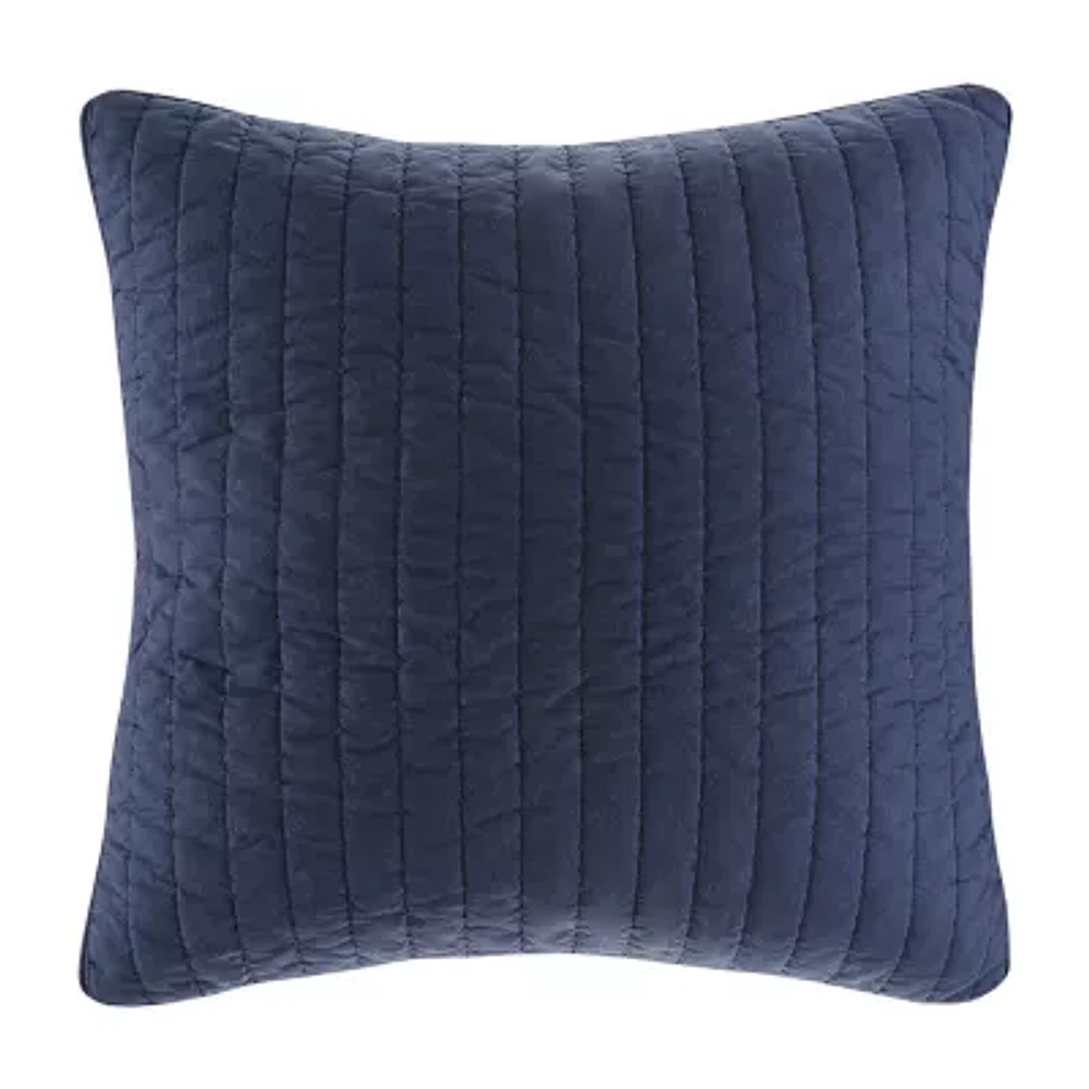 INK+IVY Camila Cotton Quilted Euro Sham