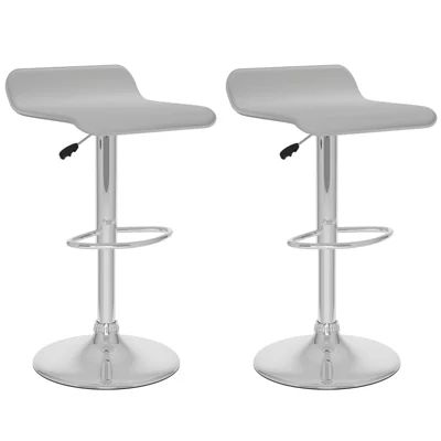 Corliving 2-Pc. Curved Seat Adjustable Barstools