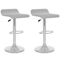 Corliving 2-Pc. Curved Seat Adjustable Barstools