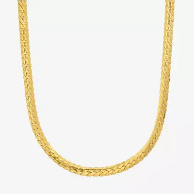 Mens 18K Gold over Stainless Steel 24 Inch Chain Necklace - JCPenney