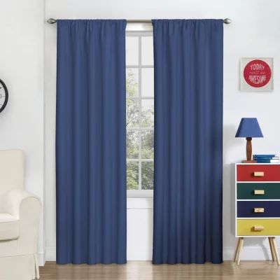 Eclipse Macklin Rod Pocket Energy Saving Blackout Single Curtain Panel