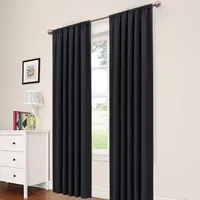 Eclipse Macklin Energy Saving Blackout Rod Pocket Single Curtain Panel