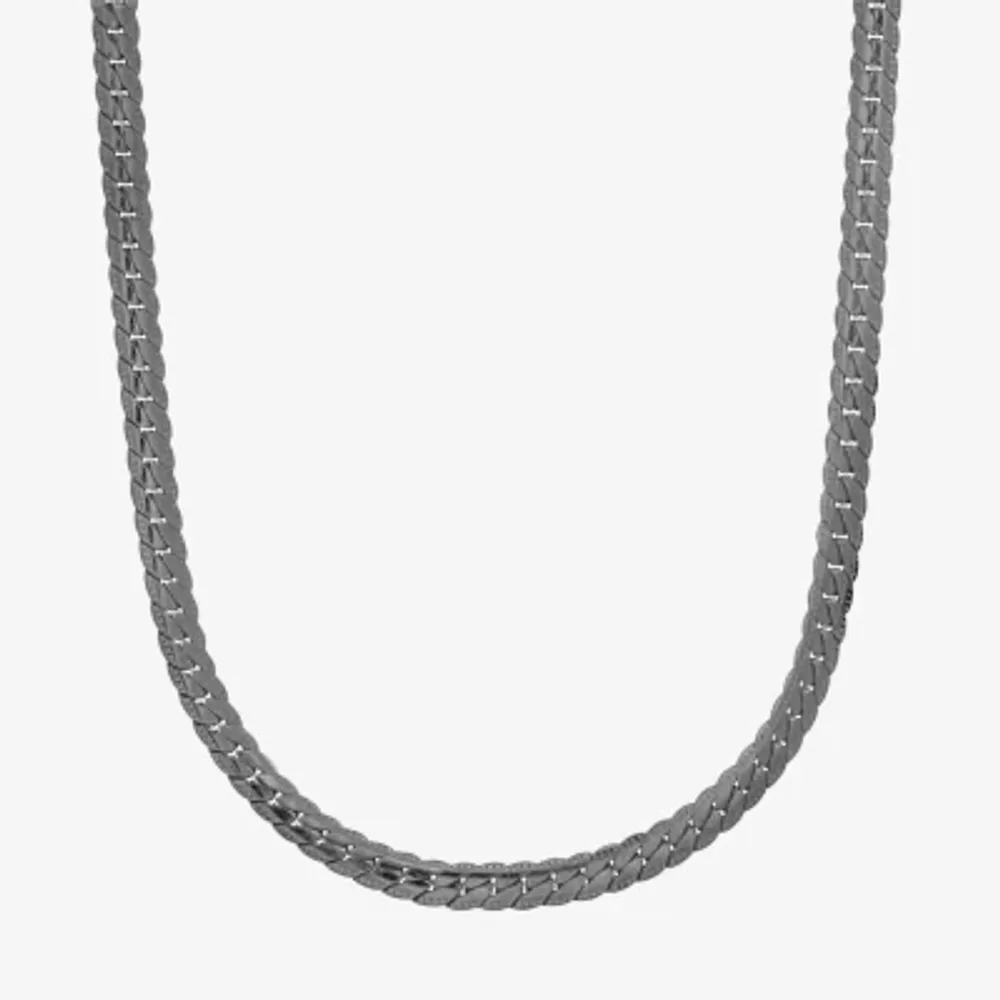 Steeltime Mens Stainless Steel Hypoallergenic 24 Inch Link Necklace