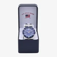 U.S. Polo Assn. Mens Silver Tone Bracelet Watch Us8609jc