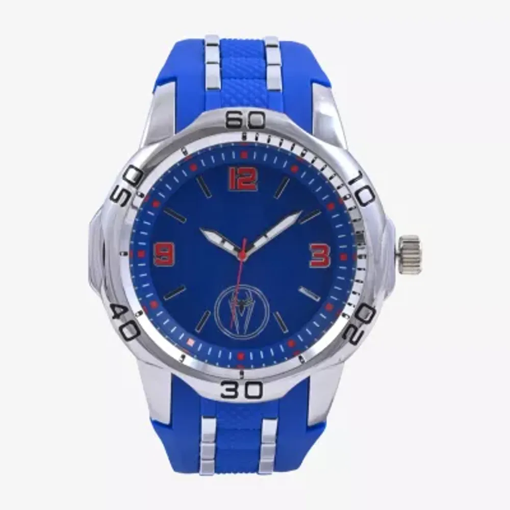 Marvel Spiderman Mens Blue Strap Watch Spd9071