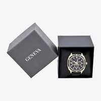 Geneva Mens Black Strap Watch Mac8065jc