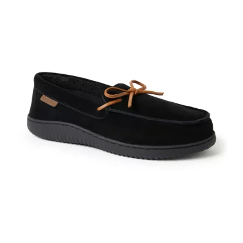 Dearfoams Mens Moccasin Slippers