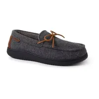 Dearfoams Mens Westboro Wool Blend Energy Return  Moccasin Slippers