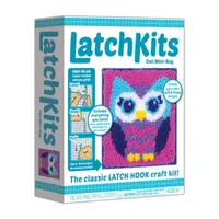 Latchkits Owl Mini-Rug Kids Craft Kit