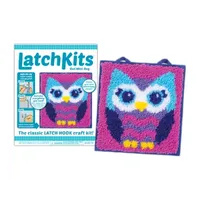 Latchkits Owl Mini-Rug Kids Craft Kit
