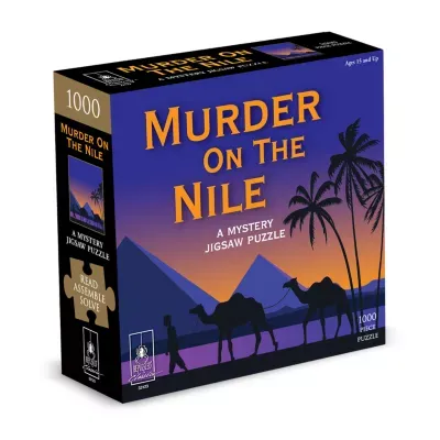 Bepuzzled Murder On The Nile Classic Mystery Jigsaw Puzzle: 1000 Pcs Puzzle
