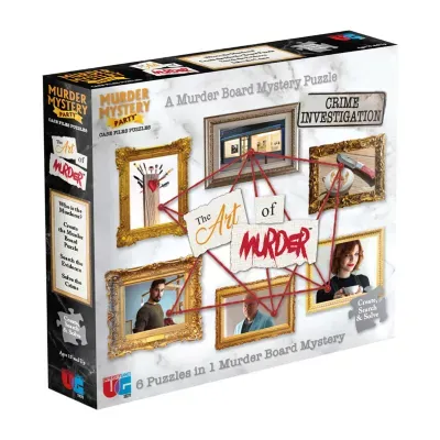 University Games Murder Mystery Party Case Files Puzzles - The Art Of Murder: 1000 Pcs Puzzle