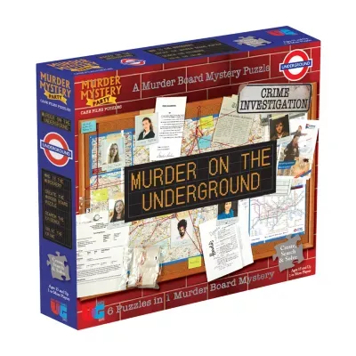 University Games Murder Mystery Party Case Files Puzzles - Murder On The Underground: 1000 Pcs Puzzle