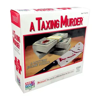 Areyougame.Com A Taxing Murder Classic Mystery Jigsaw Puzzle: 1000 Pcs Puzzle