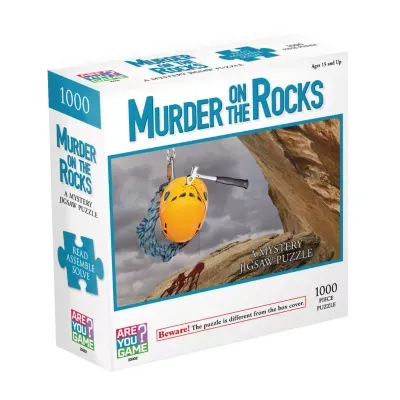 Areyougame.Com Murder On The Rocks Classic Mystery Jigsaw Puzzle: 1000 Pcs Puzzle