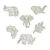 Areyougame.Com Wooden Jigsaw Puzzle Set - Elephant & Sprung: 406 Pcs Puzzle