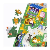 Professor Puzzle Cat Cafe & Dog Park Double-Sided Jigsaw Puzzle: 500 Pcs Puzzle