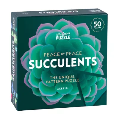Professor Puzzle Peace By Peace - Succulents: The Unique Pattern Puzzle Puzzle