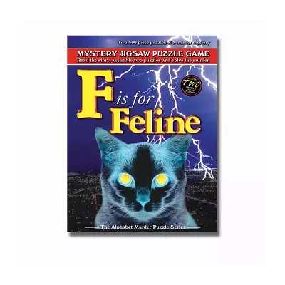 Tdc Games F Is For Feline Murder Mystery Jigsaw Puzzle: 1000 Pcs Puzzle