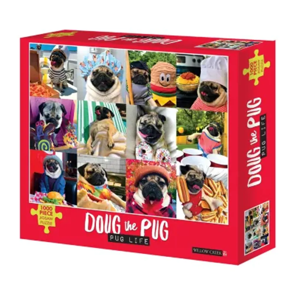 Willow Creek Press Doug The Pug - Pug Life: 1000 Pcs Puzzle