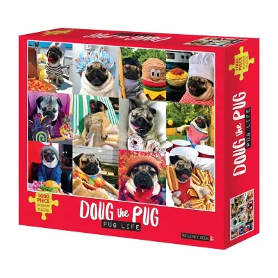 Willow Creek Press Doug The Pug - Pug Life: 1000 Pcs Puzzle