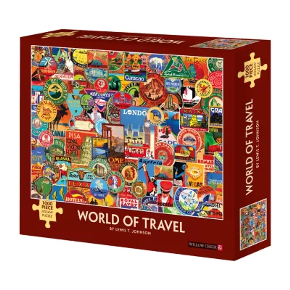 Willow Creek Press Lewis T. Johnson - World Of Travel: 1000 Pcs Puzzle