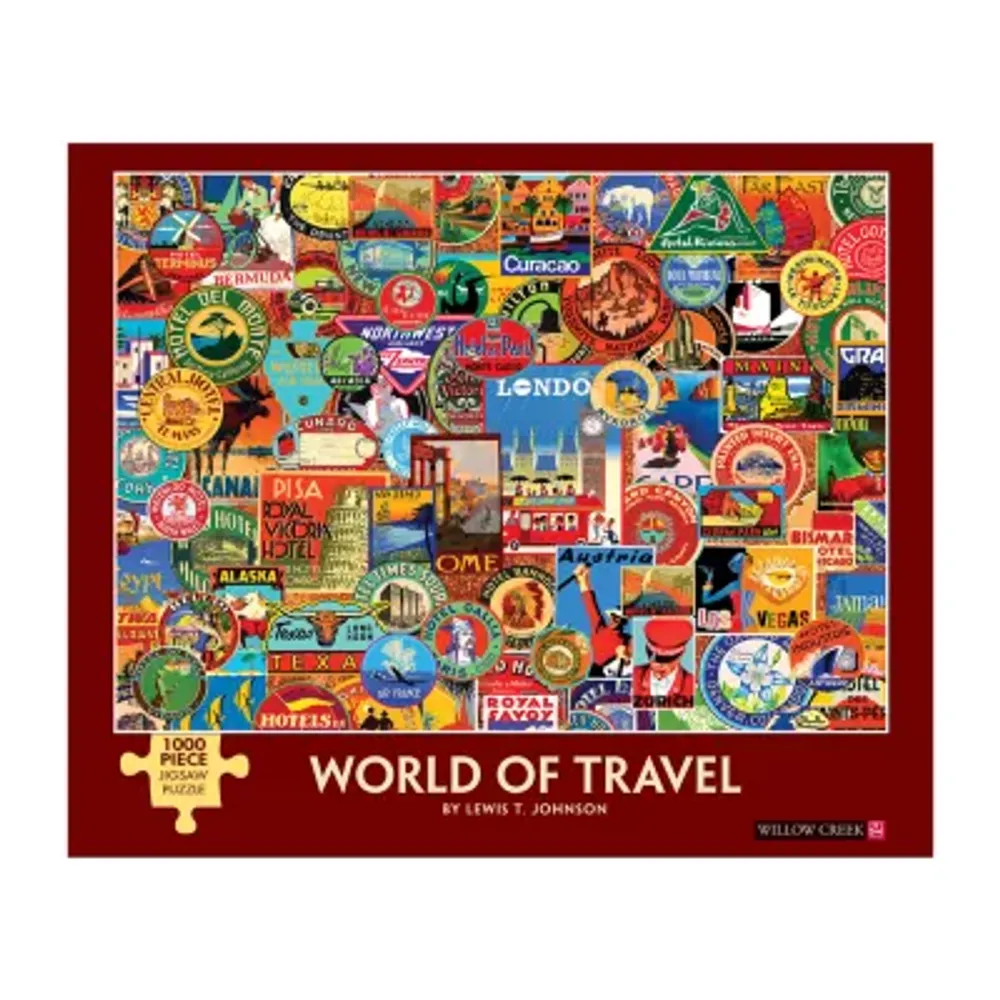 Willow Creek Press Lewis T. Johnson - World Of Travel: 1000 Pcs Puzzle