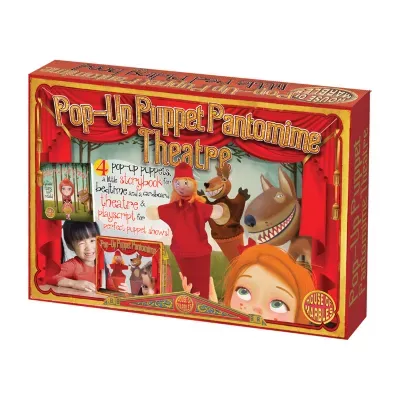 House Of Marbles Pop-Up Puppet Pantomime Theatre - Little Red Riding Hood Toy Playset