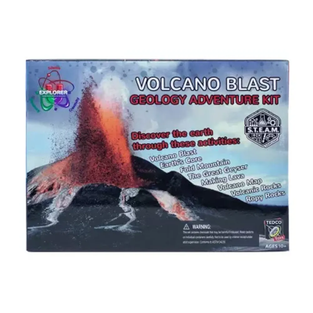 Tedco Toys Explorer-U Volcano Blast Geology Adventure Kit Discovery Toy