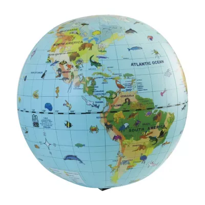 Tedco Toys Animal Quest Giant Inflatable Globe And Game
