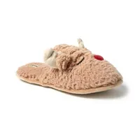 Dearfoams Reindeer Mens Slip-On Slippers