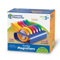 Learning Resources Primary Science™ Jumbo Magnifiers With Stand Discovery Toy