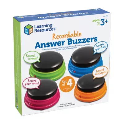 Learning Resources Recordable Answer Buzzers Set Of 4 Discovery Toys