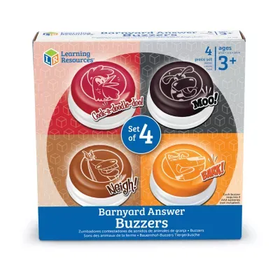 Learning Resources Barnyard Answer Buzzers Set Of 4 Discovery Toy