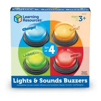 Learning Resources Lights N Sounds Answer Buzzers Set Of 4 Discovery Toys