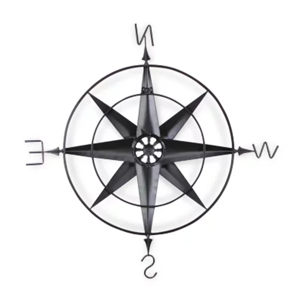 Cheungs Large Elegant Décor Compass Metal Wall Art