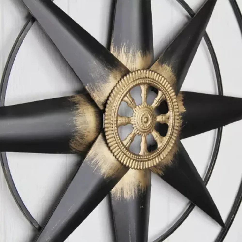 Cheungs Large Elegant Décor Compass Metal Wall Art