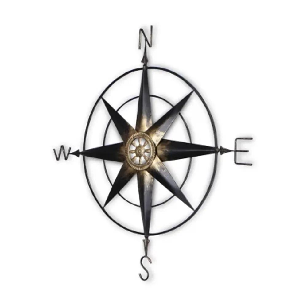 Cheungs Large Elegant Décor Compass Metal Wall Art