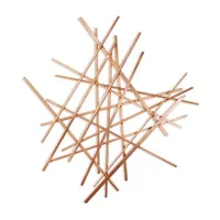 Cheungs Avalon Rose Gold Abstract Metal Wall Art