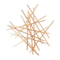 Cheungs Avalon Rose Gold Abstract Metal Wall Art