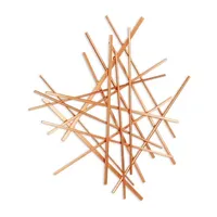 Cheungs Avalon Rose Gold Abstract Metal Wall Art